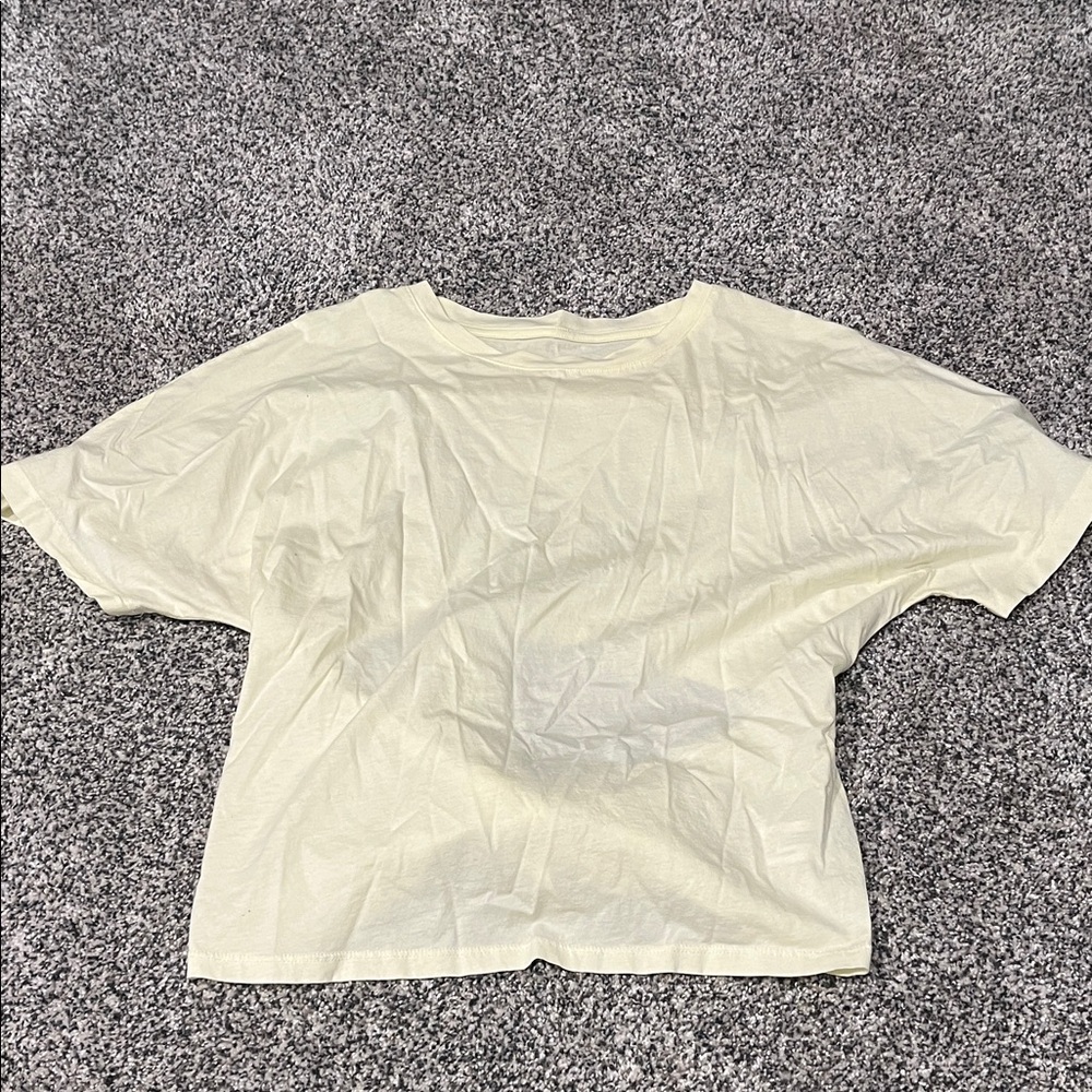 a new day Butter Yellow Short Sleeve Top